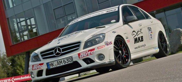 Volle Kraft voraus: Mercedes AMG C63 mit satten 610 PS (W204): MKB-Motorenbau setzt die C-Klasse mächtig unter Dampf