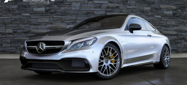 Mercedes-AMG C 63 S Coupé  & Rennsimulation: Das neue C63 S Coupé online erfahren: Exklusives Download-Paket für „Forza Motorsport 6“