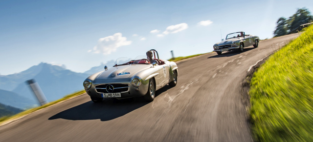 7. bis 10. Juli: Sportlichkeit auf Alpen-Traumstraßen: Mercedes-Benz Classic bei Silvretta Classic 2016