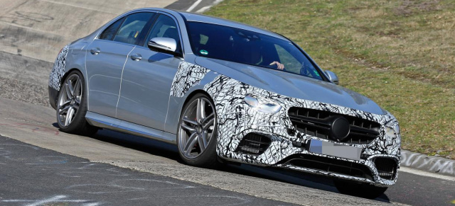 Mercedes-AMG Erlkönig erwischt: Spy Shot: Mercedes-AMG E63 MoPf W213 auf dem Nürburgring