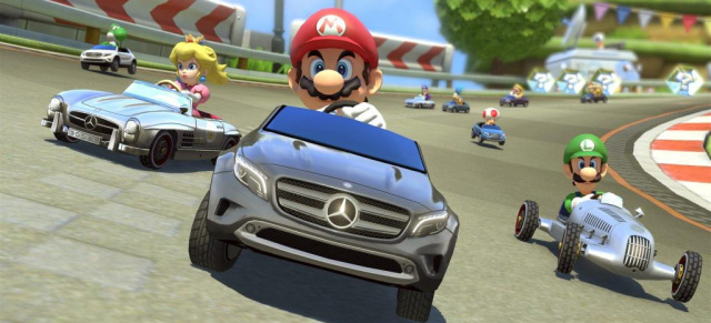 Mercedes Fahrspaß - aber anders: Mercedes-Modelle mischen bei Mario Kart 8 mit: Mercedes-Benz im neuen Nintendo Wii U Rennspiel Mario Kart 8