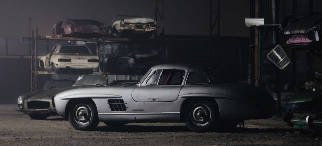 Der Schrott-Schatz des Rudi Klein Junkyards: Der Alu-Gullwing ist das Kronjuwel der „Junkyard Collection-Auktion“