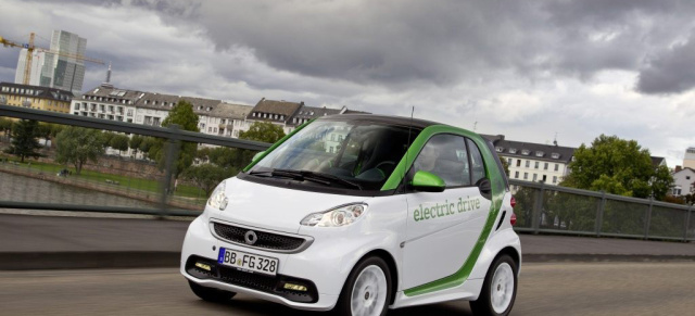 Sehr saubere Sache: smart electric drive: Der neue smart fortwo electric drive fährt komplett emissionsfrei