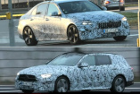 Mercedes-Benz Erlkönig erwischt: Star-Spy Shot: Bewegte Bilder von C-Klasse Limousine W206 und T-Modell S206