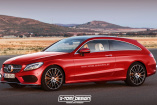 Mercedes von morgen: Ist ein C-Klasse Shooting Brake denkbar?: Rendering von einem Shooting Brake auf 205-Basis