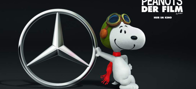 Peanuts für die Mercedes-Benz V-Klasse: Die V-Klasse ist auf den Hund gekommen: Snoopy geht an Bord!