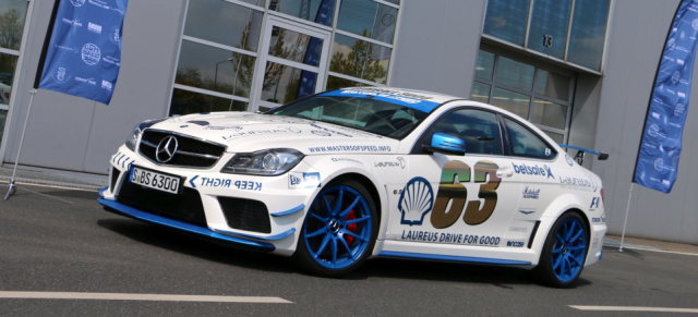 David Coulthard & Jean Alesi fahren die 2016 GUMBALL 3000: Drive for Good: 2015 Mercedes-Benz C63 AMG Black Series (C204)