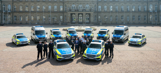 Polizei Baden-Württemberg: Über 1.600 Mercedes-Benz Pkw sowie mehr als 200 Mercedes-Benz Transporter für die Kollegen