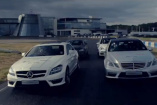 Video: Action und Powerslides mit Mercedes: Mercedes-Benz UK  bietet in Egland faszinierende Fahrertrainings für die ganze Familie an 