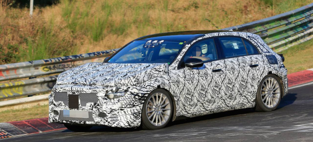 Erlkönig erwischt: Mercedes-A-Klasse W177: Star Spy Shot in der Grünen Hölle: A-Klasse Erlkönig zeigt sich auf dem Nürtburgring