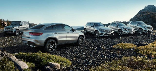 PR-Offensive für SUV:  Mercedes-Benz startet prominent besetzte Kampagne: Slogan: „Auf jedem Gelände in ihrem Element“