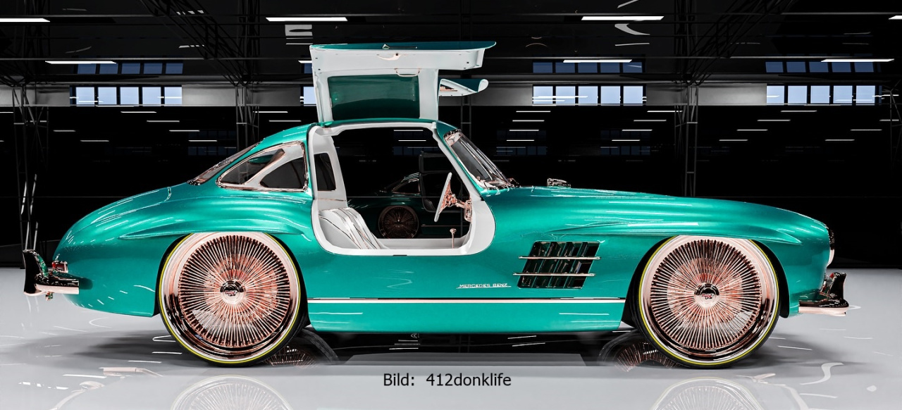 Virtueller Super-Star: Mercedes 300 SL Gullwing auf 30-Zöllern: Donky King