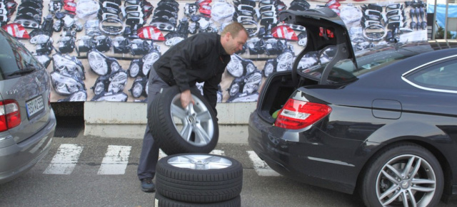 16.-21. 4. 2012: Räderwoche beim Mercedes-Benz Gebrauchtteile Center - jetzt anmelden!: Der Räderabverkauf wird zur Räderwoche / Kein Gedrängel mehr: Einkauf nur noch nach Termin möglich.