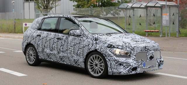 Mercedes-Benz Erlkönig erwischt: Spy Shot Debüt: Erste Bilder von der 3. B-Klasse-Generation W247