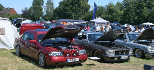 7. Mercedes-Treffen Harsewinkel in Füchtorf, 13.6'09: Neuer Teilnehmer-Rekord