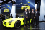 Detroit 2011: SLS AMG E-CELL wird in Serie gebaut: Der unter Strom stehende Mercedes Supersportler steht ab 2013 beim Händler
