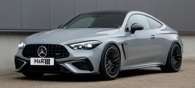 Shades of Grey: Mercedes-AMG CLE 53 mit H&R Tieferlegungsfedern (ab 2024)